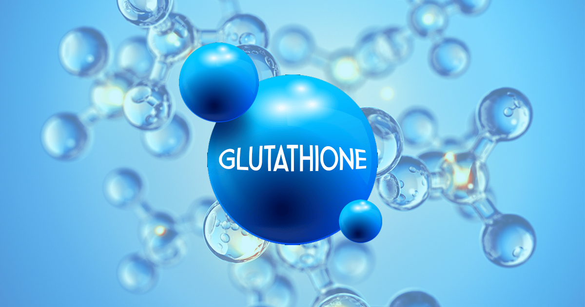 Glutathione molecule illustration.