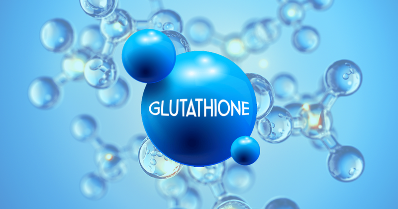 Glutathione molecule illustration.